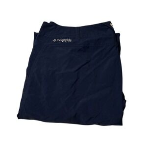 Columbia Womens Navy Blue PFG Omni-Shade Fishing Hiking Pants Size 12 Regular